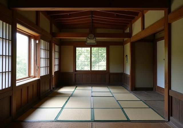 リノベーション前の古い木造住宅の内装